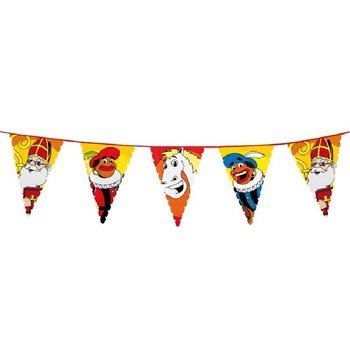 Velk&aacute; Vlajkov&aacute; Girlanda Sinterklaas a Piet 6 m (13 ks)