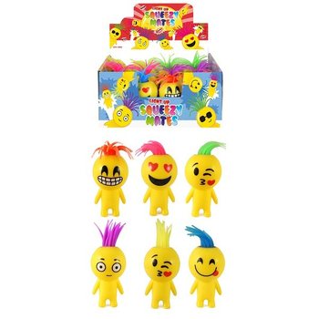 Svítící Figurky Squeezy Smiley v Displayi (12 ks)