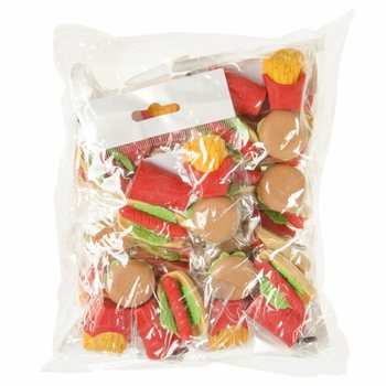 4d&iacute;ln&aacute; sada gum v designu Fast Food (Display 12 ks)