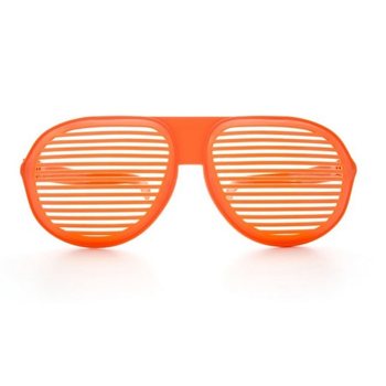 MEGA ORANŽOV&Eacute; BR&Yacute;LE SHUTTER SHADES (8 ks)