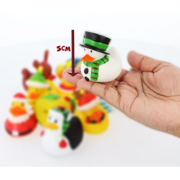 Mix V&aacute;nočn&iacute; kachničky do vany 6cm (12 ks) - Sv&aacute;tečn&iacute; d&aacute;rky