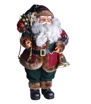 Velk&aacute; luxusn&iacute; dekorace Santa Klaus 35 cm (2 ks)
