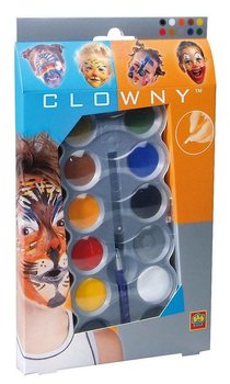 Vodové barvy na obličej SES Clowny (10 barev) (1 ks)