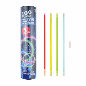 Svítící Náramky Glow - 100 ks v Tubě