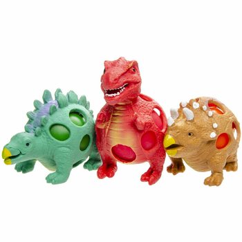Squishy Mesh mačkac&iacute; m&iacute;ček Dinosaurus - Display (12 ks)