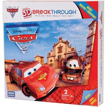 Megapuzzles Breakthrough 3D Auta 2 (Cars) - 50671AEG
