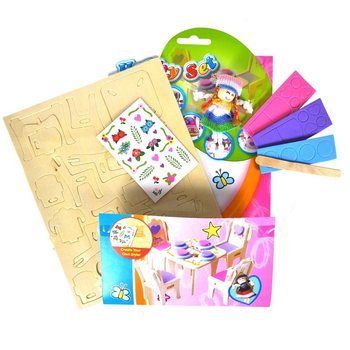 Dřevěn&eacute; 3D Puzzle Kreativn&iacute; Sada (24 ks)