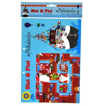 Odpoč&iacute;t&aacute;vac&iacute; kalend&aacute;ř Sinterklaas a Piet - Model 2 (9 ks)