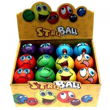 Antistresov&eacute; M&iacute;čky Smiley PU - Displej (24 ks)