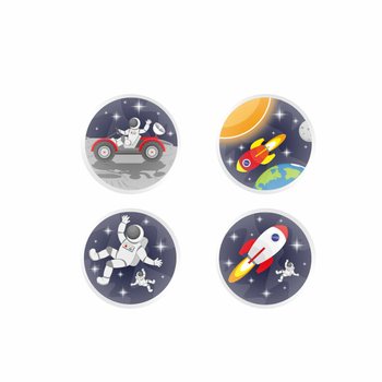 MIX VESMÍR / SPACE - HOPÍKY Ø3.3 Cm. (100 ks)