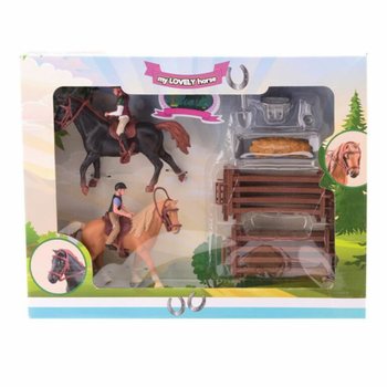 MY LOVELY HORSE - XL - 2x Hračk&aacute;řsk&yacute; Kůň s Velkou St&aacute;j&iacute; - V D&aacute;rkov&eacute; Krabici (1ks)