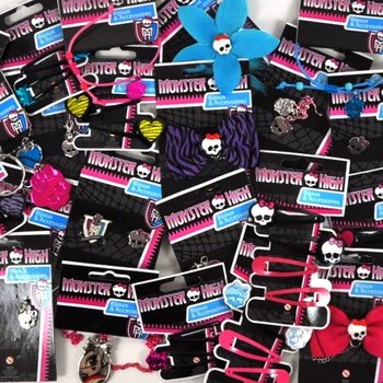 MATTEL MONSTER HIGH - MEGA MIX DO TOMBOLY: BIŽUTERIE A DOPLŇKY (100 ks)