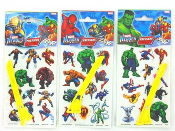 PROTLAČOVAC&Iacute; SAMOLEPKY / PROTIISK MARVEL HEROES (24 ks)