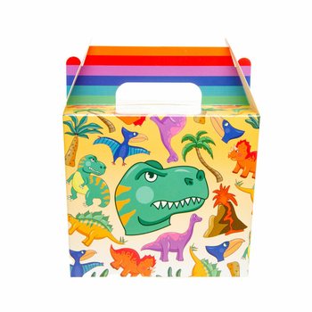 Dinosauř&iacute; box na j&iacute;dlo / krabička na v&yacute;služky (12 ks)
