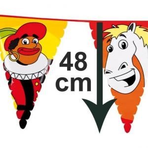 Velk&aacute; Vlajkov&aacute; Girlanda Sinterklaas a Piet 6 m (13 ks)