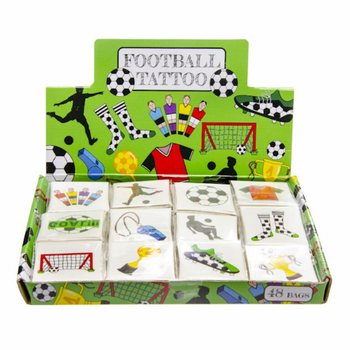 Fun Tetování Fotbal - Displej se 48 balíčky (12 tetování v balíčku)
