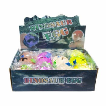 Mačkac&iacute; dinosauř&iacute; vejce v displeji (12 ks)