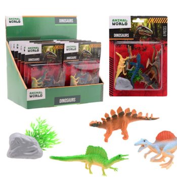 ANIMAL WORLD - Hern&iacute; Sada Dinosauři 8 d&iacute;lů - V Displeji (12 ks)