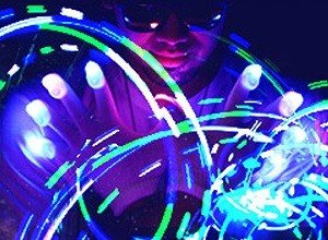 LED rukavice / Rave rukavice (12 ks)