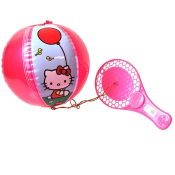 P&aacute;lka s nafukovac&iacute;m m&iacute;čkem na gumičce Hello Kitty (12 ks)