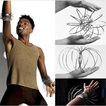 Magic Rings / Flow Rings - Kinetick&yacute; 3D Magick&yacute; Kruh - STŘ&Iacute;BRN&Yacute; | V KRABIČCE (10 ks)