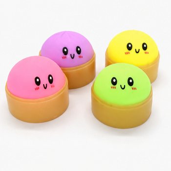 RAGE - Squishy Bun Dumplings MAL&Yacute; (Rozměry 5.5 x 5.5 x 3 Cm) - Viral 2026 Fidget Toy (24 ks)