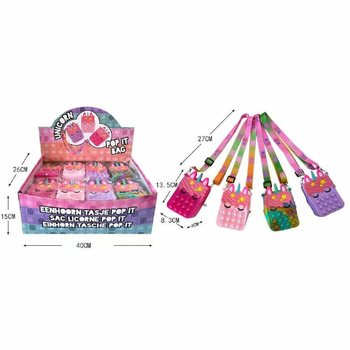 UNICORN / JEDNOROŽEC POP-IT KABELKA V DISPLAYI (24 ks)