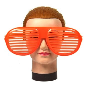 MEGA ORANŽOV&Eacute; BR&Yacute;LE SHUTTER SHADES (8 ks)