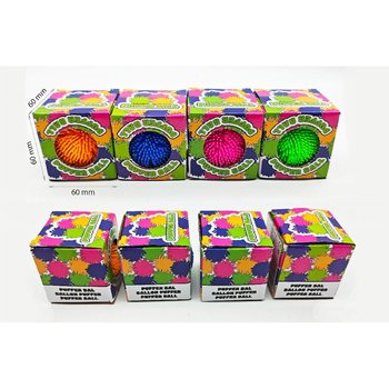 Puffer Bal v D&aacute;rkov&eacute; Krabičce - 6cm - V Boxu a Displayi (24 ks)