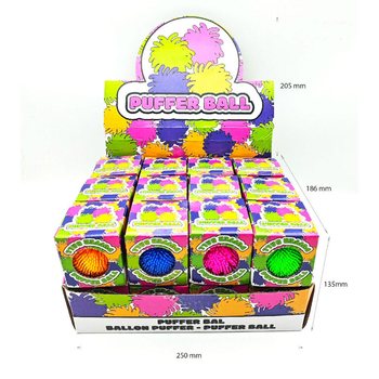 Puffer Bal v D&aacute;rkov&eacute; Krabičce - 6cm - V Boxu a Displayi (24 ks)