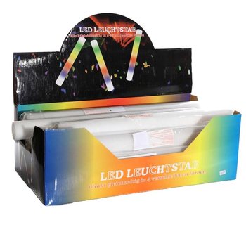 LED PĚNOV&Eacute; TYČE - MULTIKOLOR P&Aacute;RTY TYČE V DISPLAYI (24 ks)
