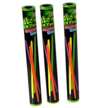 Sv&iacute;t&iacute;c&iacute; tyčinky Glow Sticks 12 ks v tubusu (22 tubusů)