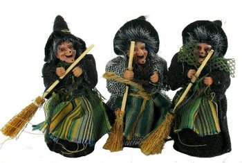 DEKORAČN&Iacute; ČARODĚJNICE 12 CM (6 ks)