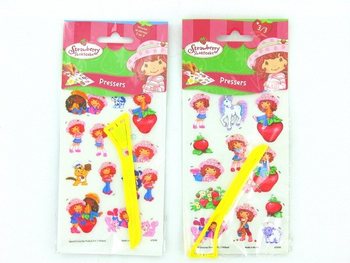 Propisovac&iacute; obtisky / Transferov&eacute; samolepky Strawberry Shortcake (24 ks)