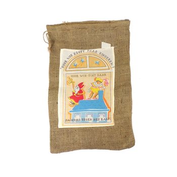 Středn&iacute; Jutov&yacute; Pytel Mikul&aacute;&scaron; / Sinterklaas (2 ks)