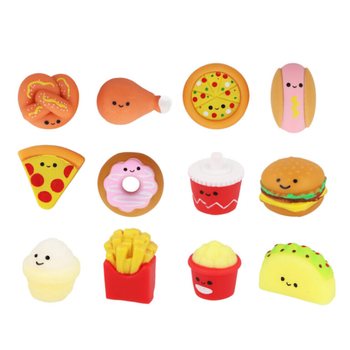 Squishy figurky Fast Food v displeji (60 ks)