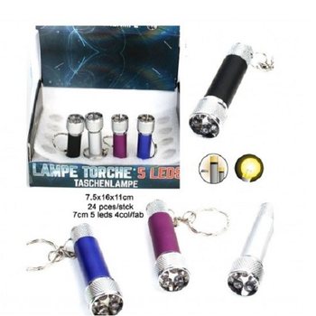 Svítilna 5 LED na Klíčenku v Displeji (24 ks)