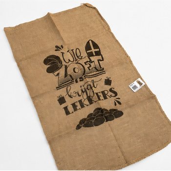 VELK&Yacute; JUTOV&Yacute; PYTEL SINTERKLAAS - S TEXTEM: WIE ZOET IS KRIJGT LEKKERS - Cca 60 x 100 cm (1 ks)