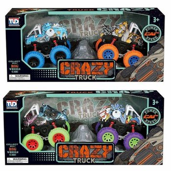 2DÍLNÁ Sada Třecích Dinosauřích Monster Trucků v Luxusním Balení - Mix barev