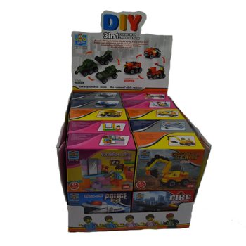 STAVEBNÍ KOSTKY BRICKS - MIX SÉRIE V DISPLAYI (20 ks)