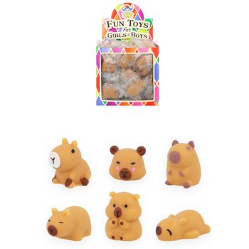 Mačkací Capybara Squishy Display (96 ks)