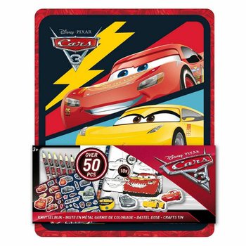 Kreativn&iacute; Set DISNEY CARS 3D v Plechov&eacute; Krabičce (12 ks)