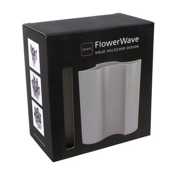 D-ZN - Váza na květiny FLOWERWAVE - Bílá (1 ks)