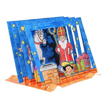 Sinterklaas / Mikul&aacute;&scaron;sk&eacute; 3D Tvořiv&eacute; Průhledov&eacute; Ok&eacute;nko (12 ks)