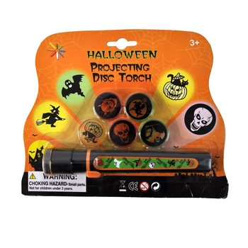 Halloween projektorov&aacute; sv&iacute;tilna na kartě (se 6 n&aacute;stavci)