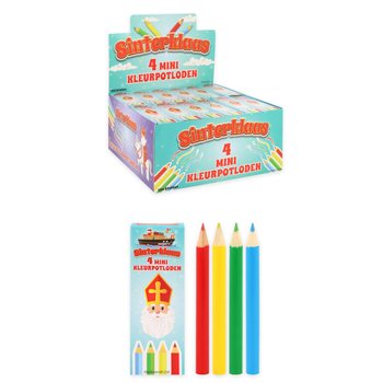 Barevn&eacute; tužky Mikul&aacute;&scaron; (Sinterklaas) 4d&iacute;ln&eacute; v displayi (120 ks)