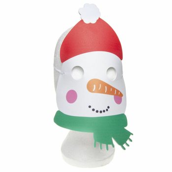 V&aacute;nočn&iacute; pěnov&eacute; masky mix - Santa, Sob a Sněhul&aacute;k (48 ks)