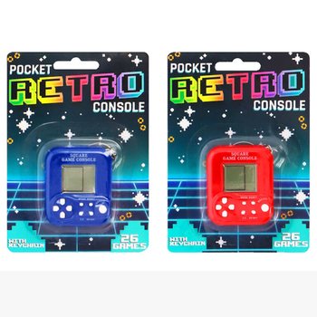 KAPESN&Iacute; RETRO HERN&Iacute; KONZOLE S KL&Iacute;ČENKOU - 26 HER (6 ks)