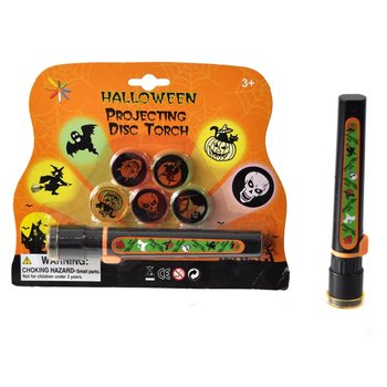 Halloween projektorov&aacute; sv&iacute;tilna na kartě (se 6 n&aacute;stavci)