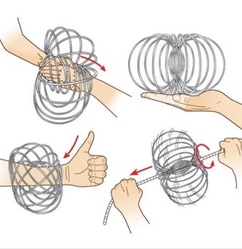 Magick&eacute; kroužky / Flow Rings - Kinetick&yacute; 3D Magick&yacute; kroužek - MULTICOLOR | NA KARTĚ (12 ks)